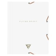 Папка на резинках 15-36 мм. "Flying Spirit" карт., белый