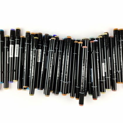 Маркер перм., худ. "Sketchmarker Brush" двусторонний, Y43, яичная скорлупа
