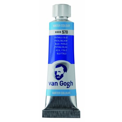 Краски акварельные "Van Gogh" 570 синий ФЦ, 10 мл., туба