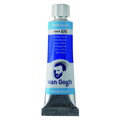 Краски акварельные "Van Gogh" 570 синий ФЦ, 10 мл., туба