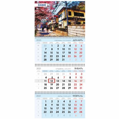 Календарь настен., А4 "Faber-Castell" на 3-х спиралях, 2021