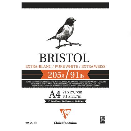 Блок-склейка "Bristol" А4, 205г/м2, 20л.