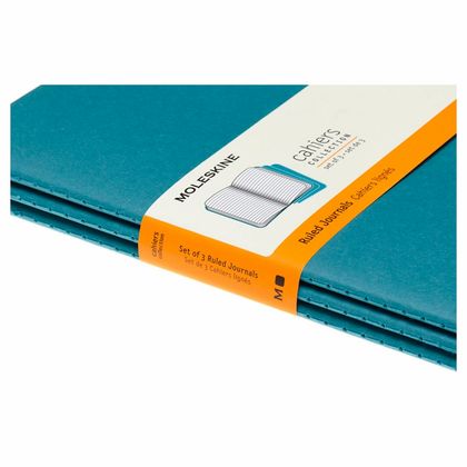 Блокнот А5 130*210 мм, 40 л., лин. "Cahier Journal Large" интегральн. обл. карт., 3 шт., клюквенный