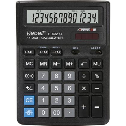 Кальк. наст. 12р. RE-BDC412 BX (SDC444+) Rebell черный 193*143*38 мм