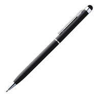 Ручка шарик/автомат "New Orleans" 0,7 мм, метал., со стилусом, черный/серебристый, стерж. синий