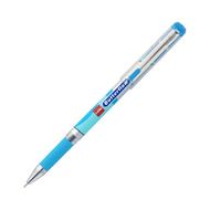 Ручка шарик. "Butterflow" 0,7 мм, пласт., синий/серебристый, стерж. синий