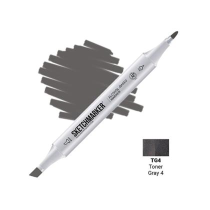 Маркер перм., худ. "Sketchmarker" двусторонний, TG4, серый тонированный №4