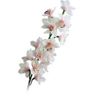 Растение искуственное Цветы Орхидея ветка cветло-розовая 50см