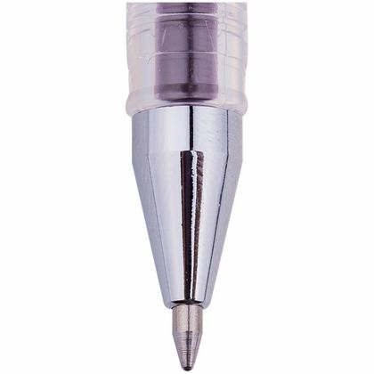 Ручка гелевая "Hi-Jell Color", 0,5 мм., прозр., стерж. черный