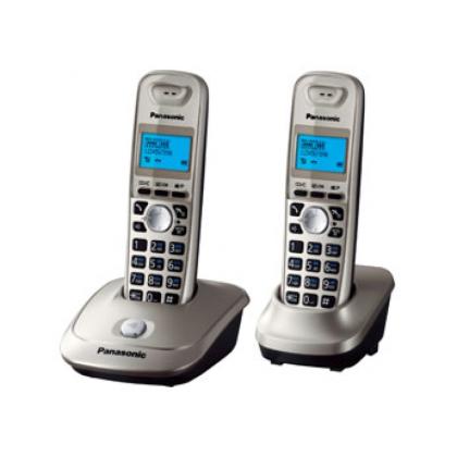 Телефонный аппарат Panasonic KX-TG2512RU2 (темно-серый металлик/серый металлик)