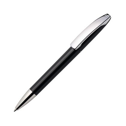 Ручка шарик/автомат "View C CR" 1,0 мм, пласт./метал., глянц., черный/серебристый, стерж. синий