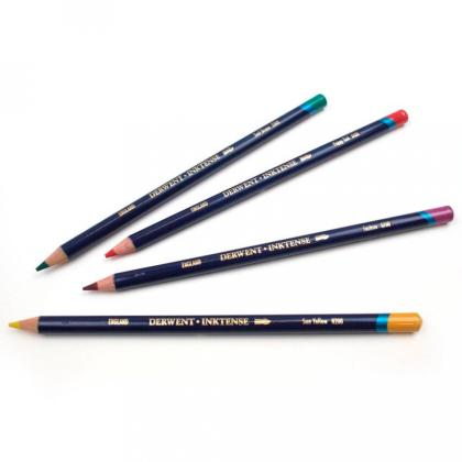 Карандаш акварельный "Inktense" набор 12 цв., металл.