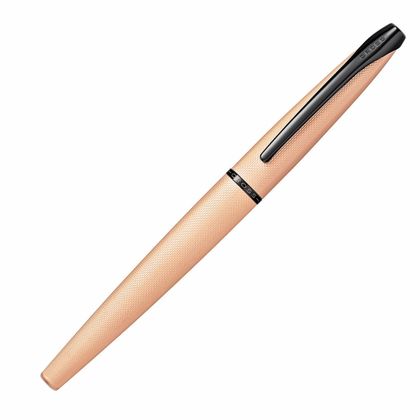 Ручка перьевая M "ATX Brushed Rose Gold" метал., подарочн. упак., розовое золото/черный, патрон черный 2 шт.
