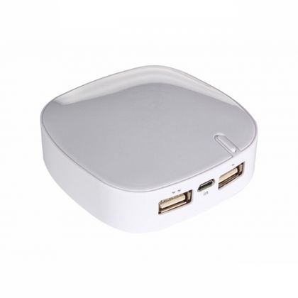 Зарядное устройство (аккумулятор) Power Bank "Bright" 6000, карт. упак., белый