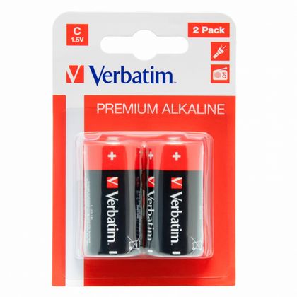 бат_гальв. эл-т щел. (алкал.) 1,5 V  LR14/C  2шт. Verbatim