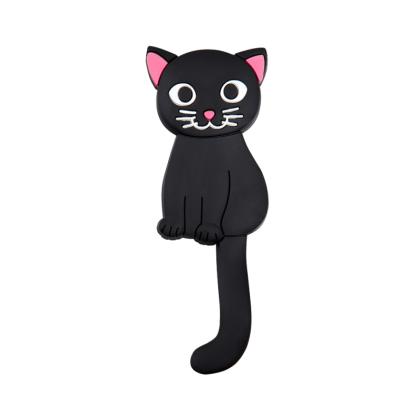 Крючок д/одежды "Anicat" ПВХ/метал., на магните, черный