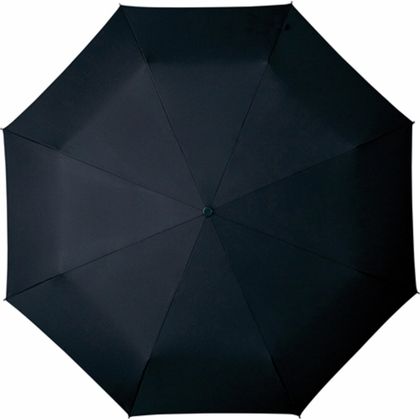 Зонт складной автомат. 100 см, ручка прорезин. "GF-528" 3-х секционный, черный