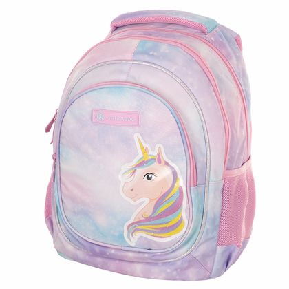 Рюкзак молодежный "Fairy unicorn" полиэстер., уплот. спинка, розовый