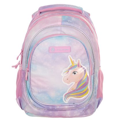 Рюкзак молодежный "Fairy unicorn" полиэстер., уплот. спинка, розовый