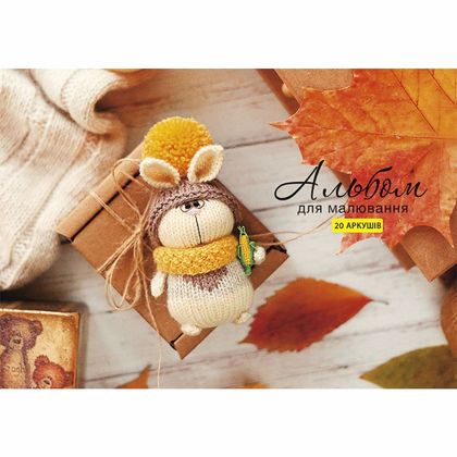 Альбом д/рисования A4 20 л. "Cute", на склейке, ассорти