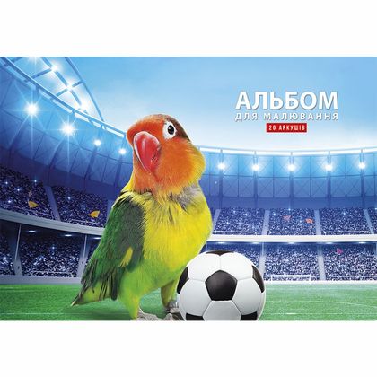 Альбом д/рисования A4 20 л. "Cute", на склейке, ассорти