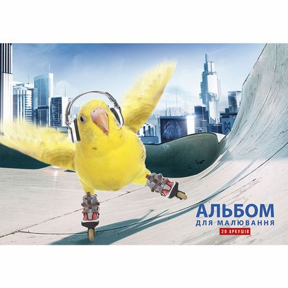 Альбом д/рисования A4 20 л. "Cute", на склейке, ассорти