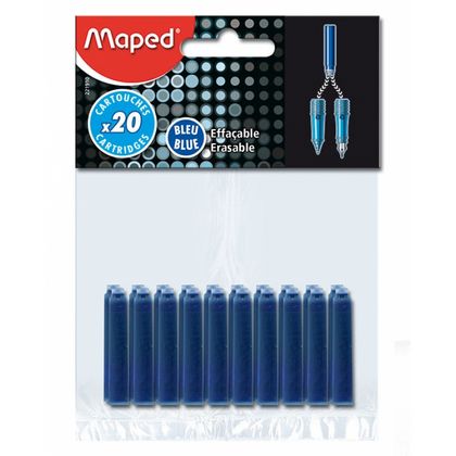 Чернильный патрон 38 мм. "Maped" 20 шт./уп., синий