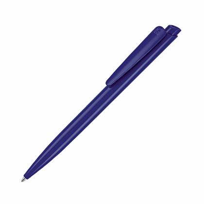 Ручка шарик/автомат "Dart Polished" 1,0 мм, пласт., глянц., белый, стерж. синий