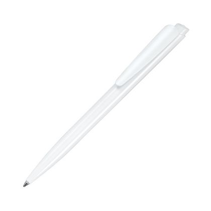 Ручка шарик/автомат "Dart Polished" 1,0 мм, пласт., глянц., белый, стерж. синий