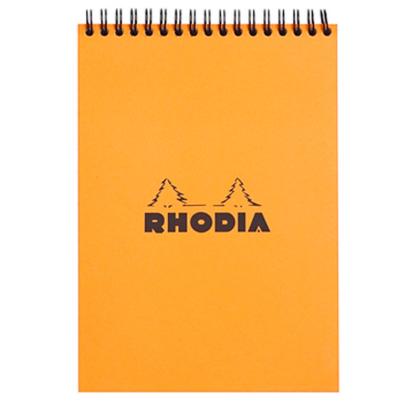 Блокнот A5  80л лин на гребне Rhodia Orange микроперфорация