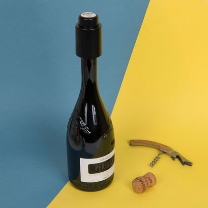 Пробка д/вина "Winery" пласт., черный