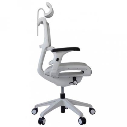 Кресло д/руководителя Ergostyle Vision White пластик белый,сетка, цвет серый