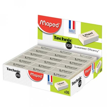 Ластик "Technic 300" белый, целлофан
