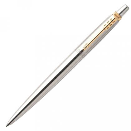 Набор ручек шарик/автомат+перьевая "Jotter Stainless Steel GT" золотистый/серебристый, подарочн. упак