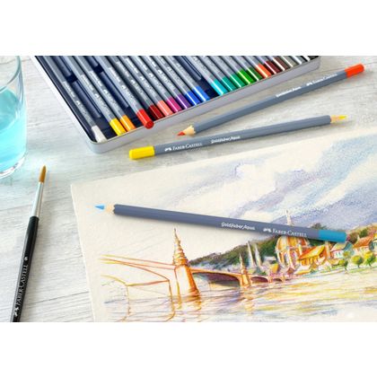 Карандаш акварельный "Goldfaber Aqua" 12 шт, в металлической упаковке