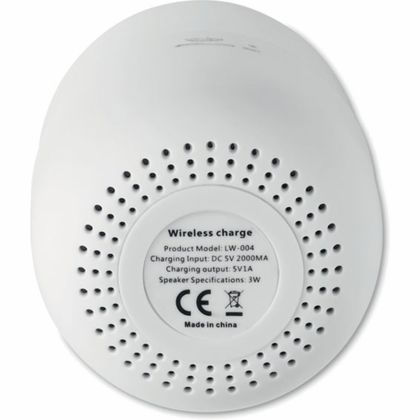 Колонка 4.2 "Combi Charging" пласт., 3 Вт, с беспроводн. зарядн. устройством, белый