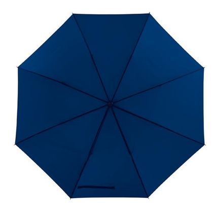 Зонт-трость п/автомат. 103 см, ручка прорезин. "Wind" противошторм., голубой