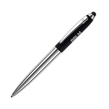 Ручка шарик/автомат "Nautic Touch Pad Pen" 1,0 мм, метал., белый/серебристый, стерж. синий