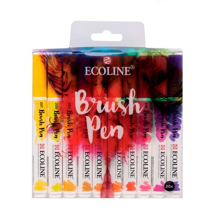 Маркер акварельный "Ecoline" набор 20 шт., ассорти