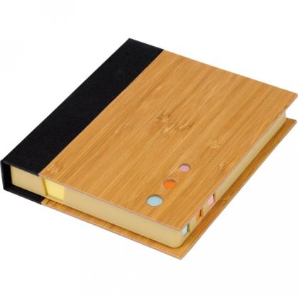 Бумага д/з на кл. осн. в наборе 120*108*21 мм "Bamboo Note" футляр кожзам., коричневый