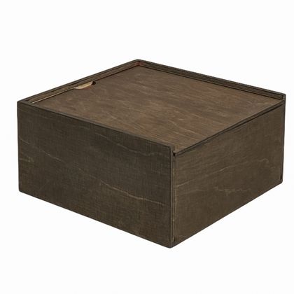 Коробка подарочная декоративная МК 20*20*10 см, дерев., т.-коричневый