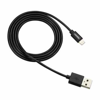 Кабель CNS-MFICAB01B (Lightning to USB cable) CANYON Charge & Sync MFI 1m, Dark