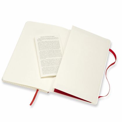 Блокнот А5 130*210 мм, 96 л., тонир., лин. "Classic Soft Large" интегральн. обл. полиуретан., на резинке, черный