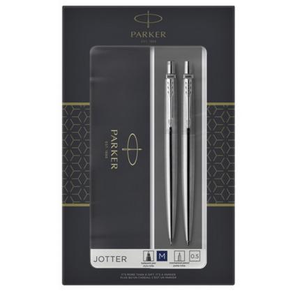 Набор ручка шарик/автомат+карандаш автомат. "Jotter Stainless Steel CT" серебристый, подарочн. упак