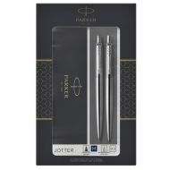 Набор ручка шарик/автомат+карандаш автомат. "Jotter Stainless Steel CT" серебристый, подарочн. упак