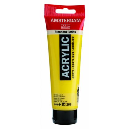 Краски акриловые "Amsterdam" 268 желтый AZO светлый, 120 мл., туба
