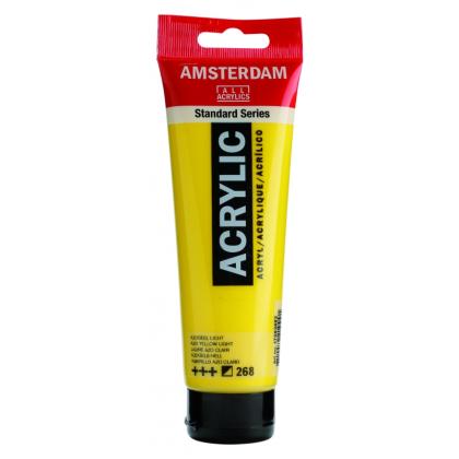 Краски акриловые "Amsterdam" 268 желтый AZO светлый, 120 мл., туба