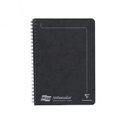 Блокнот А4 210*297 мм, 60 л., лин. "Clairefontaine Europa" спираль сбоку, обл. карт., черный