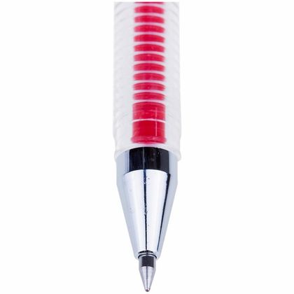 Ручка гелевая "Hi-Jell Color", 0,5 мм., прозр., стерж. синий