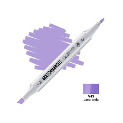 Маркер перм., худ. "Sketchmarker" двусторонний, V43, жакаранда
